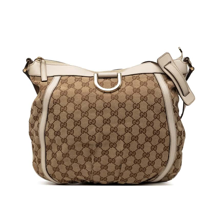 Gucci GG Canvas Abbey D Ring Crossbody Beige Good condition - Front View