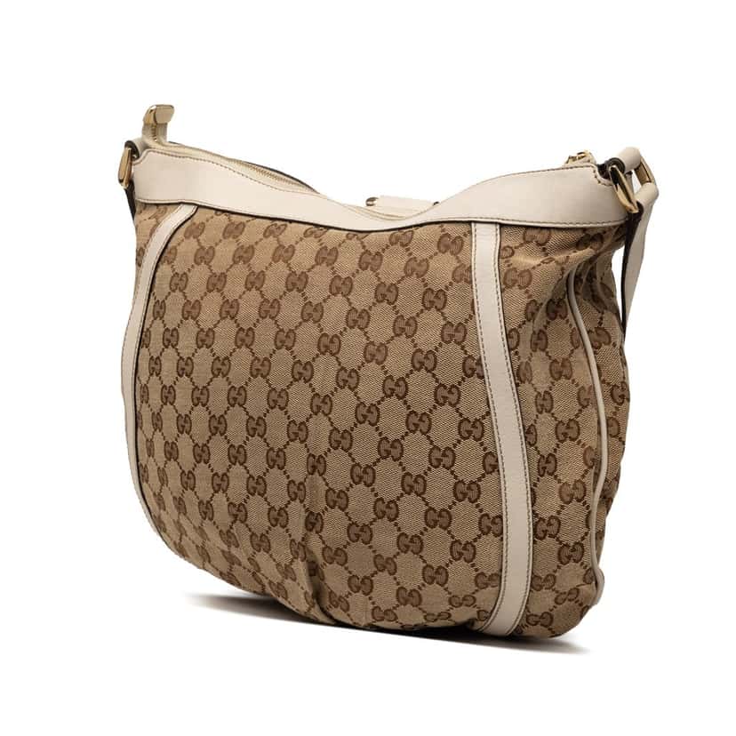 Gucci GG Canvas Abbey D Ring Crossbody Beige Good condition - Back View
