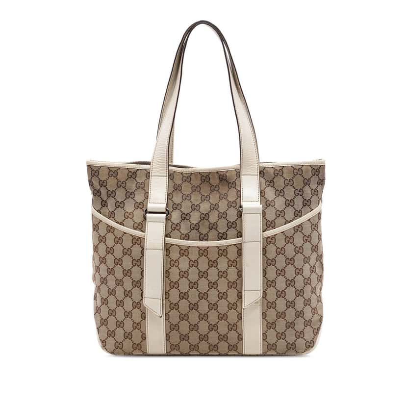 Gucci GG Canvas Tote Beige Very good condition - Front View