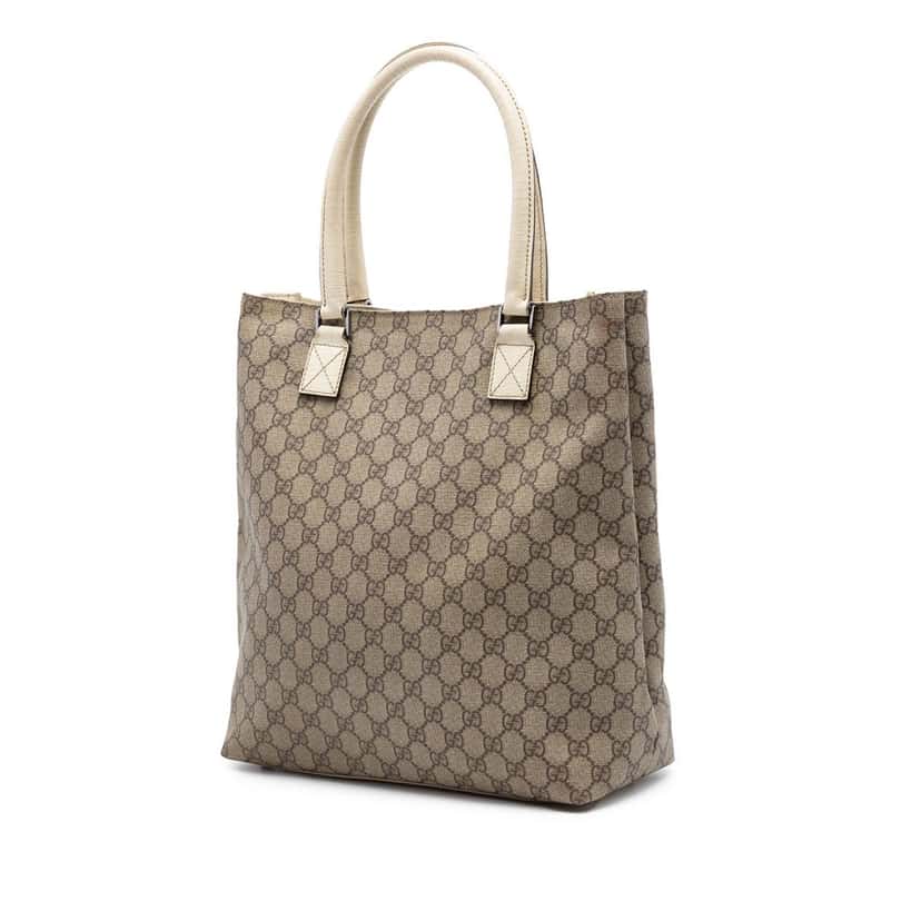 Gucci GG Supreme Tote Beige Very good condition - Back View