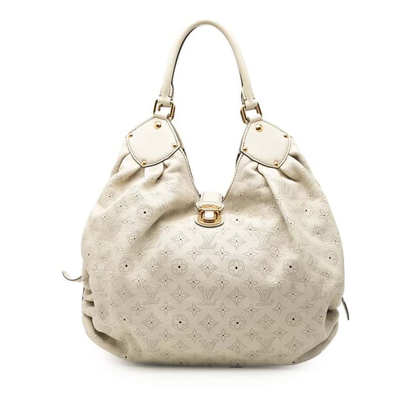 Louis Vuitton Monogram Mahina XL White Leather Very good condition - Front View