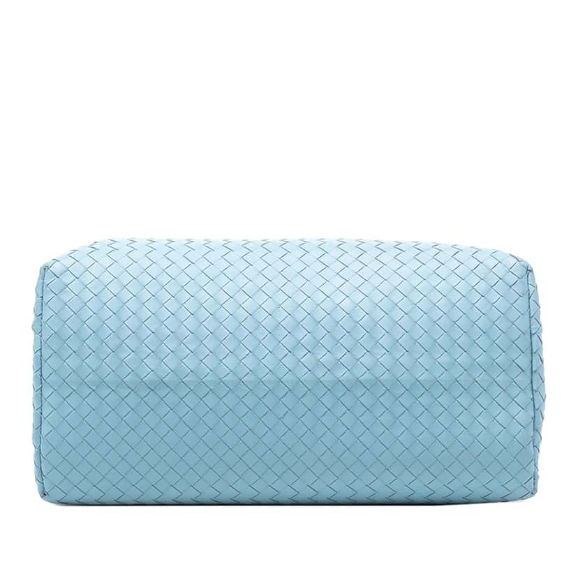 Bottega Veneta Medium Nappa Intrecciato Roma Tote Blue Leather Very good condition - Inside View
