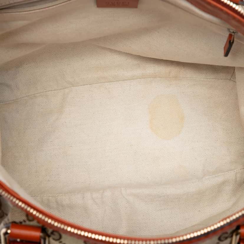 Gucci GG Canvas Sukey Satchel Beige Very good condition - Model View