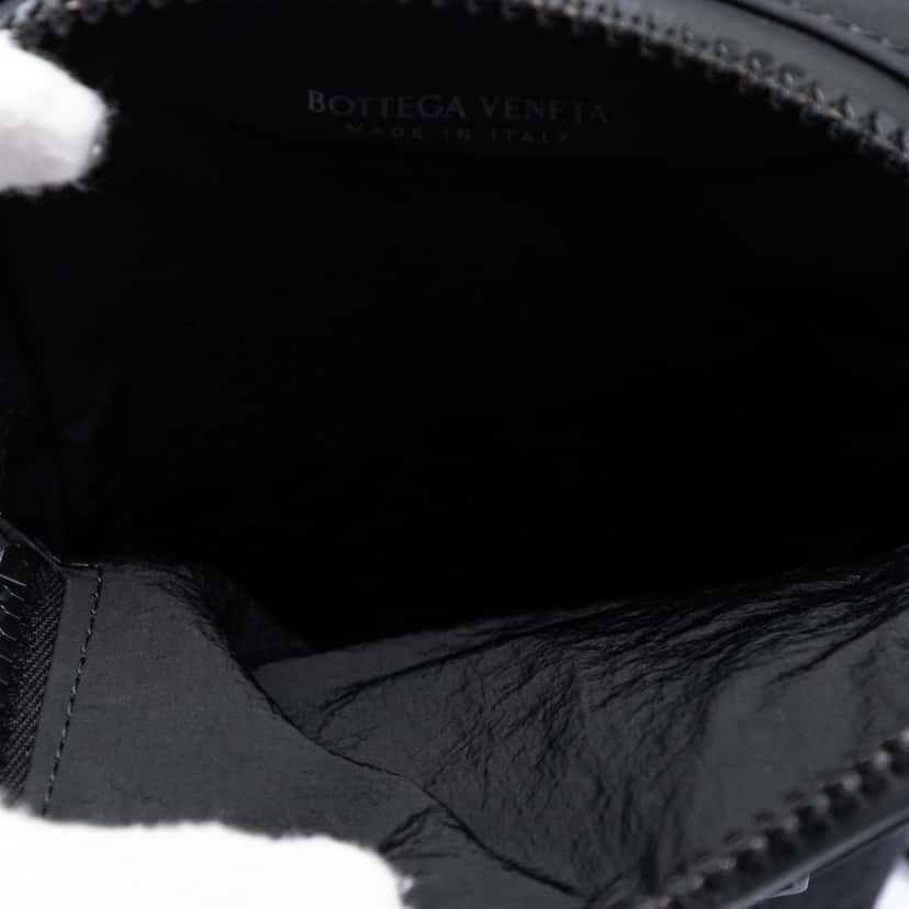 Bottega Veneta Nappa Intrecciato and Nylon Multifunction Case Black Leather Very good condition - Model View