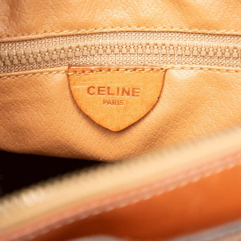 Celine Macadam Coated Canvas Bucket Bag Brown Very good condition - Box View