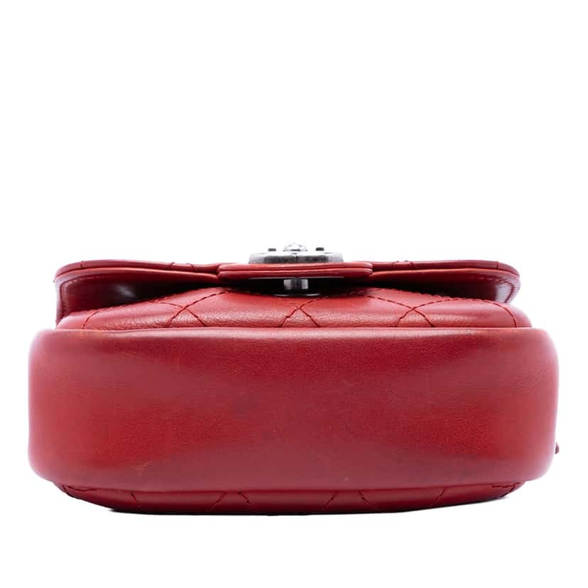 Chanel Paris Dallas Goatskin Wild Stitch Flap Red Leather Very good condition - Inside View