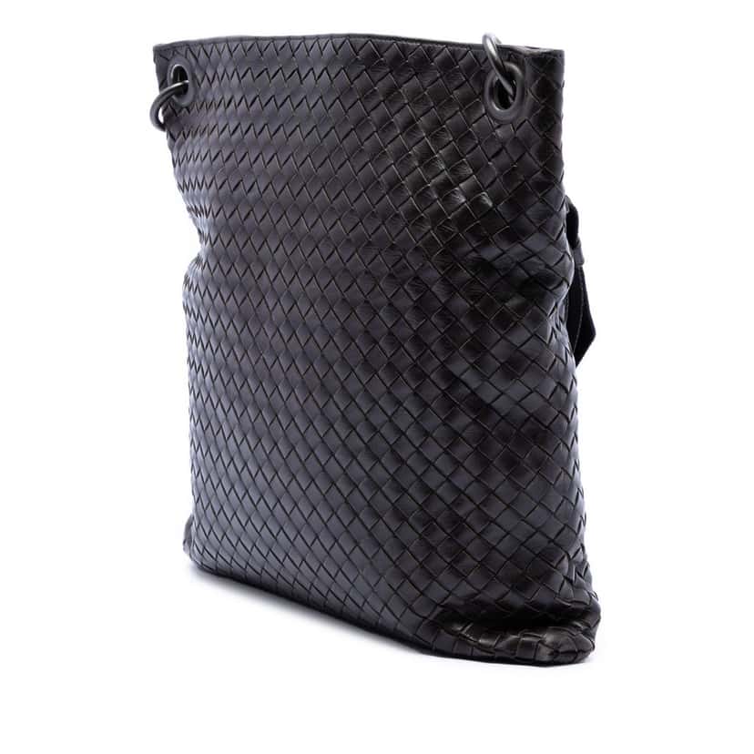 Bottega Veneta Nappa Intrecciato VN Crossbody Brown Leather Very good condition - Back View