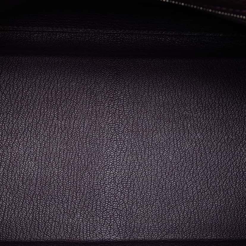 Hermès Clemence Kelly II Retourne 35 Purple Leather Very good condition - Model View