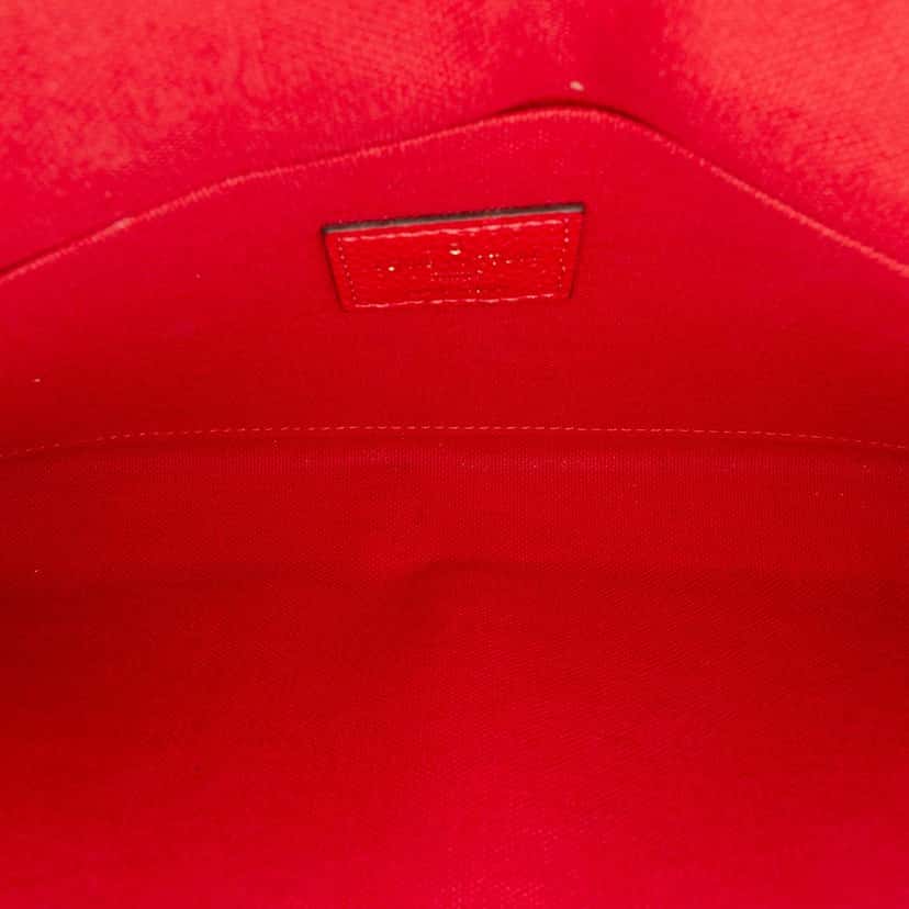 Louis Vuitton Monogram Empreinte Pochette Felicie Red Leather Very good condition - Model View