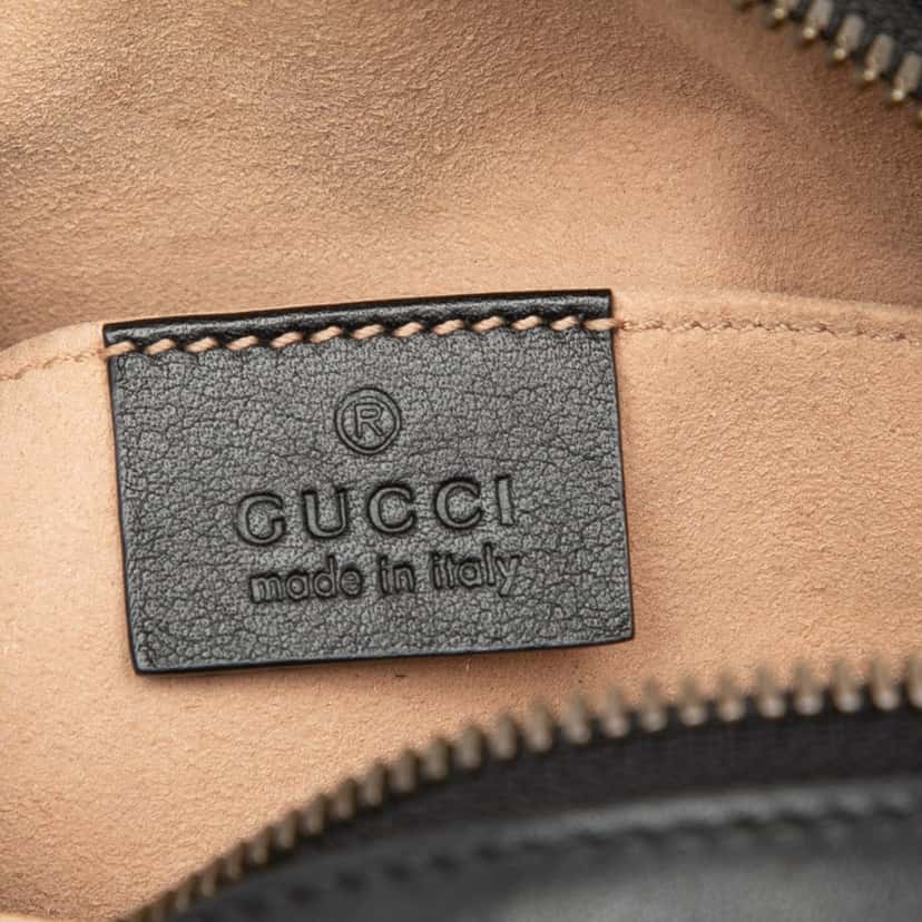 Gucci GG Marmont Matelasse Leather Belt Bag Black Leather Very good condition - Box View