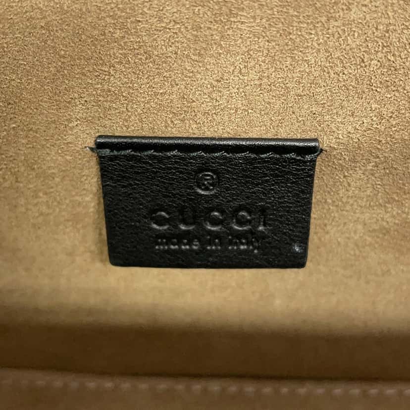 Gucci GG Supreme Bamboo Padlock Satchel Beige Very good condition - Box View