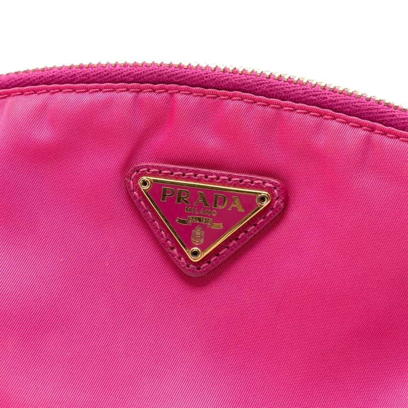Prada Tessuto Pouch Pink Very good condition - Box View