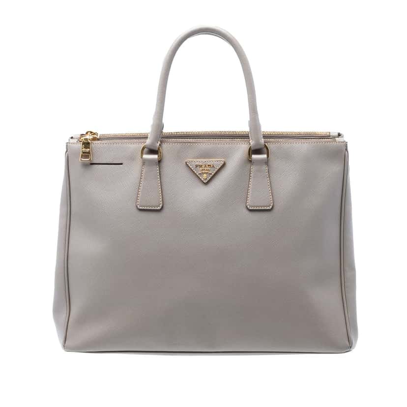 Prada Large Saffiano Lux Galleria Double Zip Tote Other Leather Very good condition - Front View