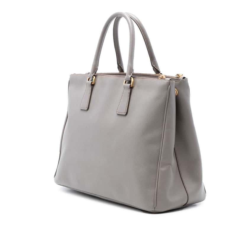Prada Large Saffiano Lux Galleria Double Zip Tote Other Leather Very good condition - Back View