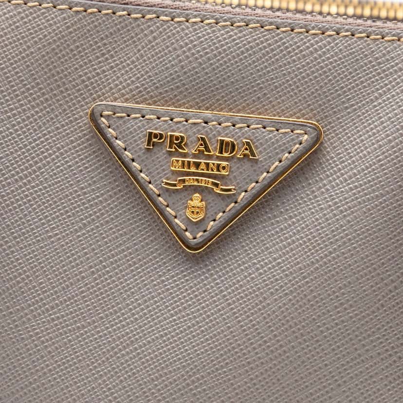 Prada Large Saffiano Lux Galleria Double Zip Tote Other Leather Very good condition - Box View