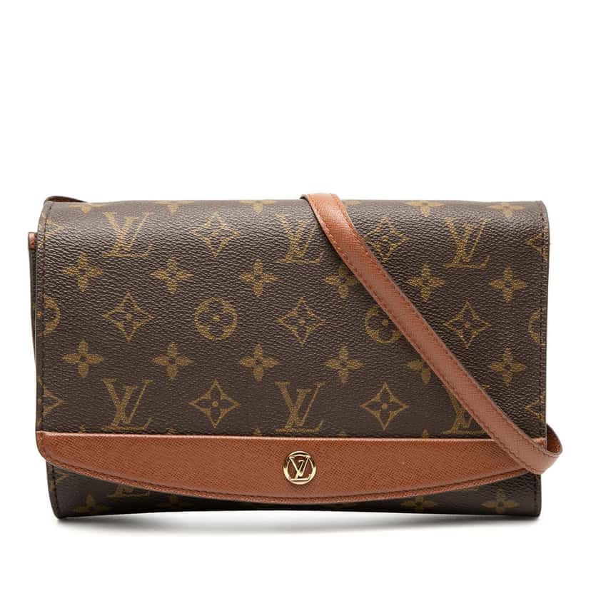 Louis Vuitton Monogram Pochette Bordeaux 24 Brown Very good condition - Front View