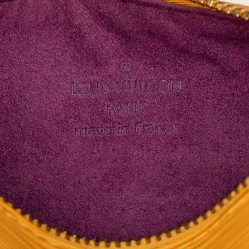 Louis Vuitton Epi Pochette Soufflot Yellow Leather Very good condition - Box View