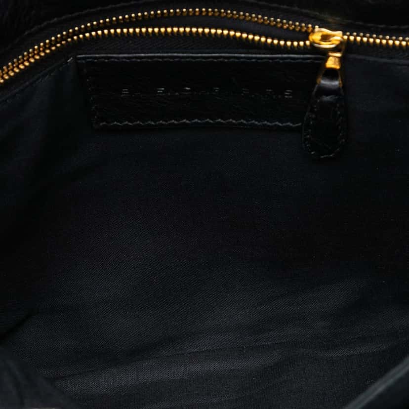 Balenciaga Lambskin Motocross Giant 12 Envelope Clutch Black Leather Very good condition - Model View