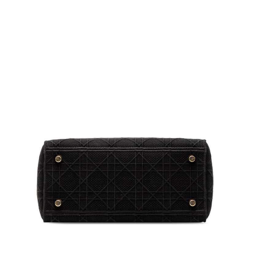 Dior Medium Canvas Cannage Lady D Lite Black Very good condition - Inside View