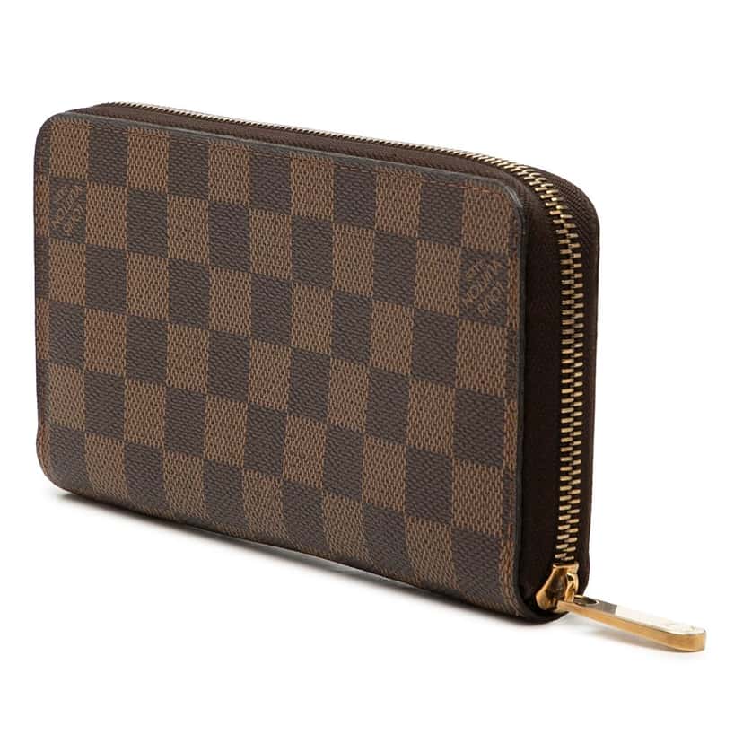 Louis Vuitton Damier Ebene Zippy Long Wallet Brown Very good condition - Back View