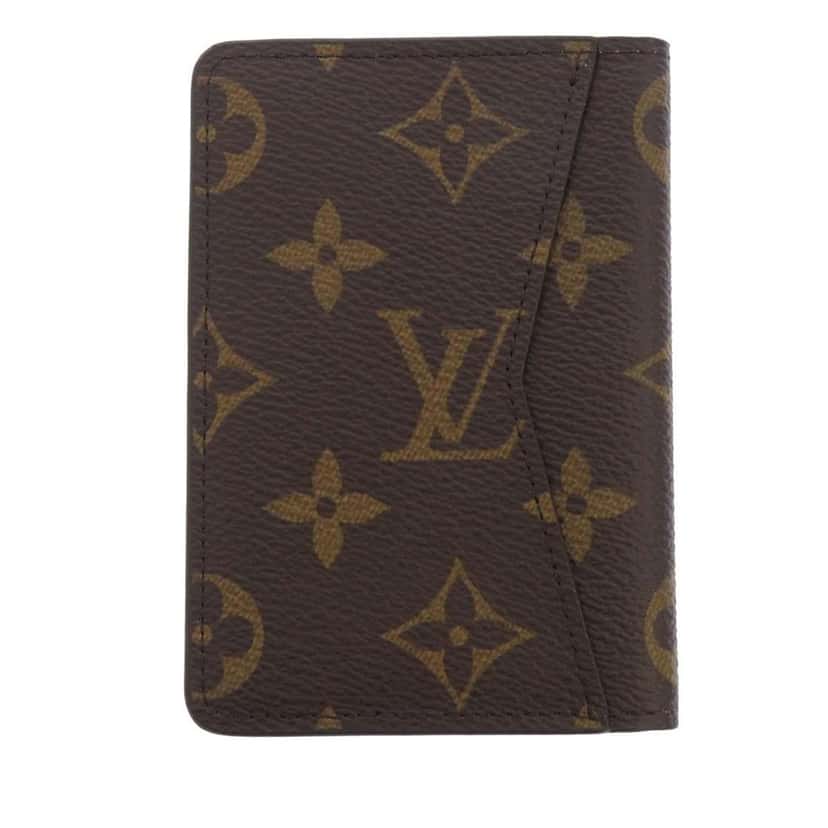 Louis Vuitton Monogram Pocket Organizer Brown Never worn - Front View