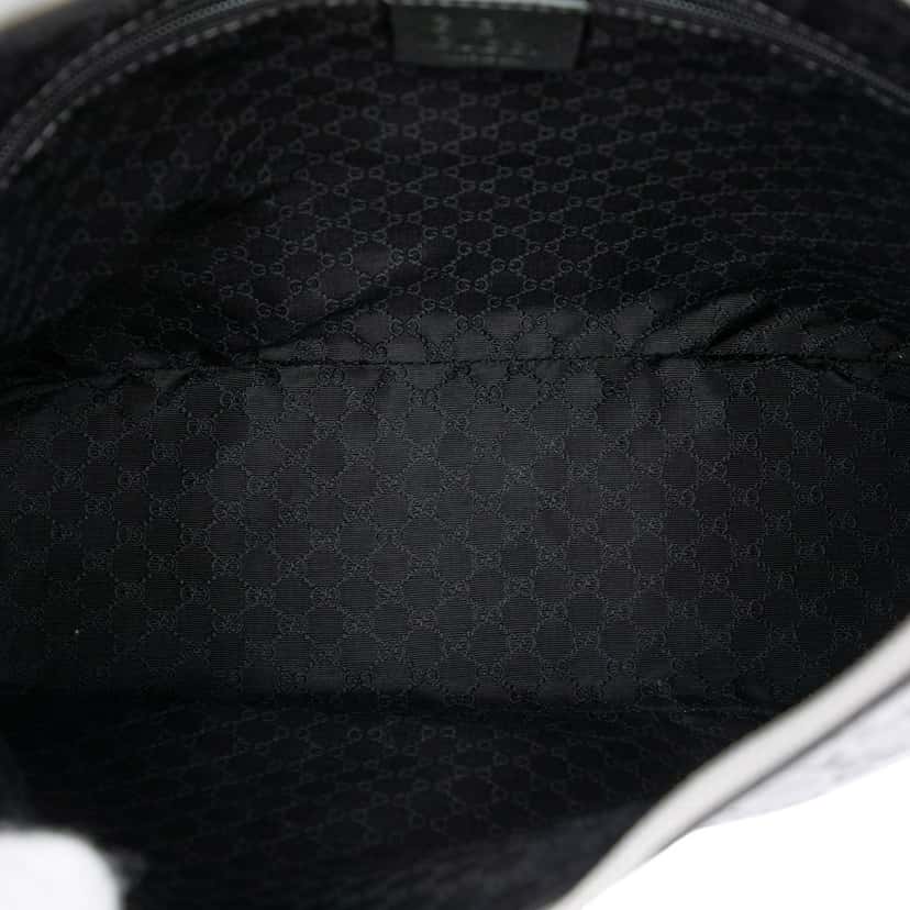 Gucci Metallic Guccissima Shoulder Bag Silver Leather Very good condition - Model View