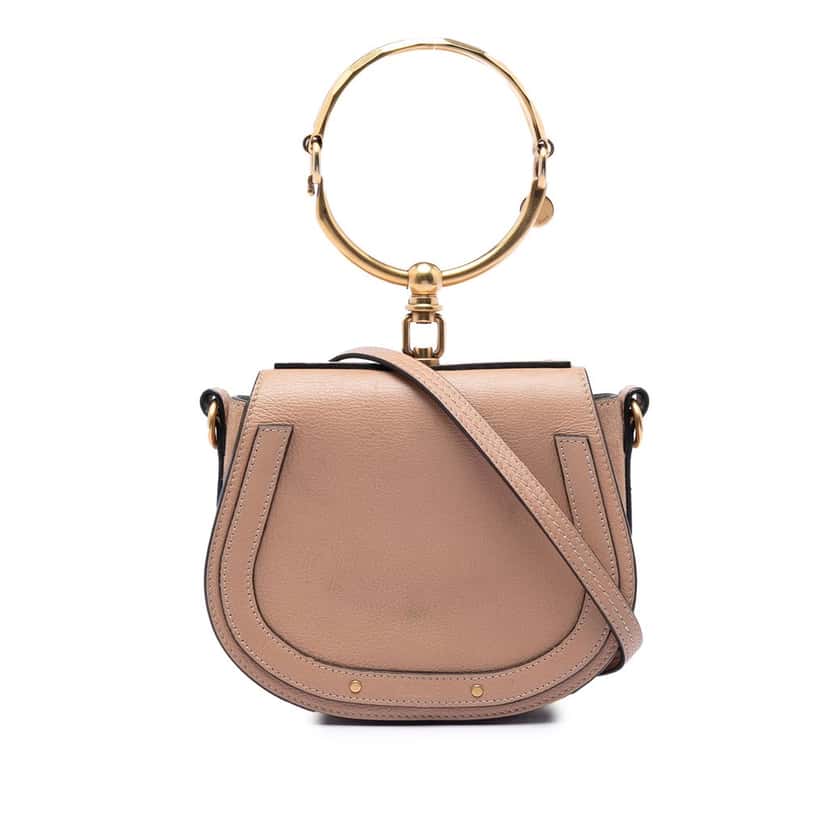 Chloé Small Leather Nile Bracelet Satchel Pink Leather Very good condition - Front View