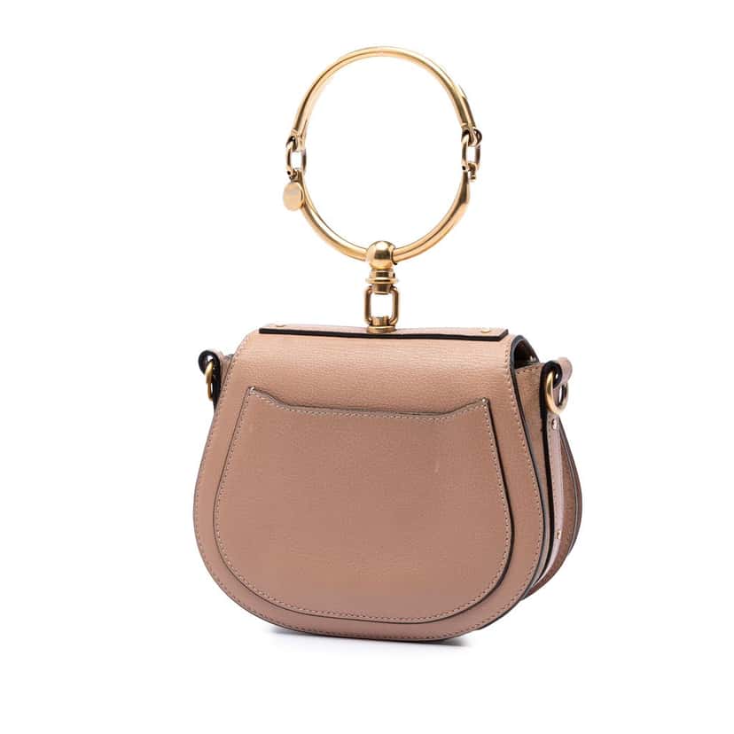 Chloé Small Leather Nile Bracelet Satchel Pink Leather Very good condition - Back View