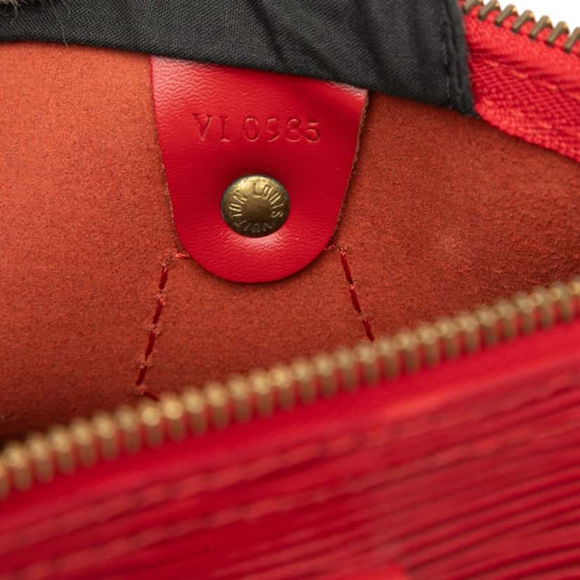 Louis Vuitton Epi Speedy 30 Red Leather Very good condition - Box View