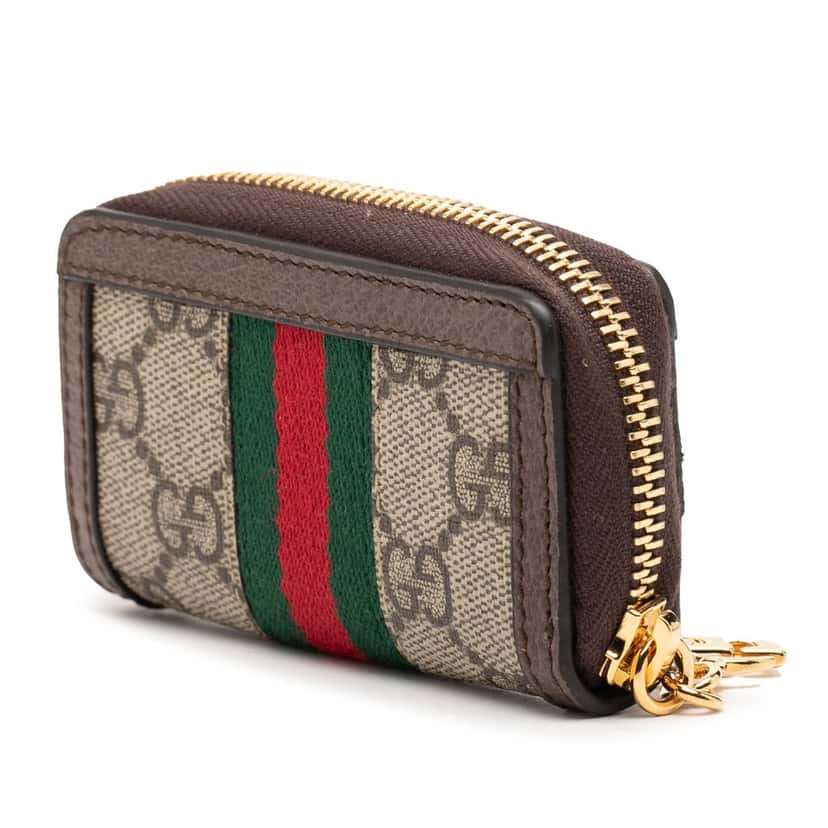 Gucci GG Supreme Ophidia Key Case Beige Very good condition - Back View
