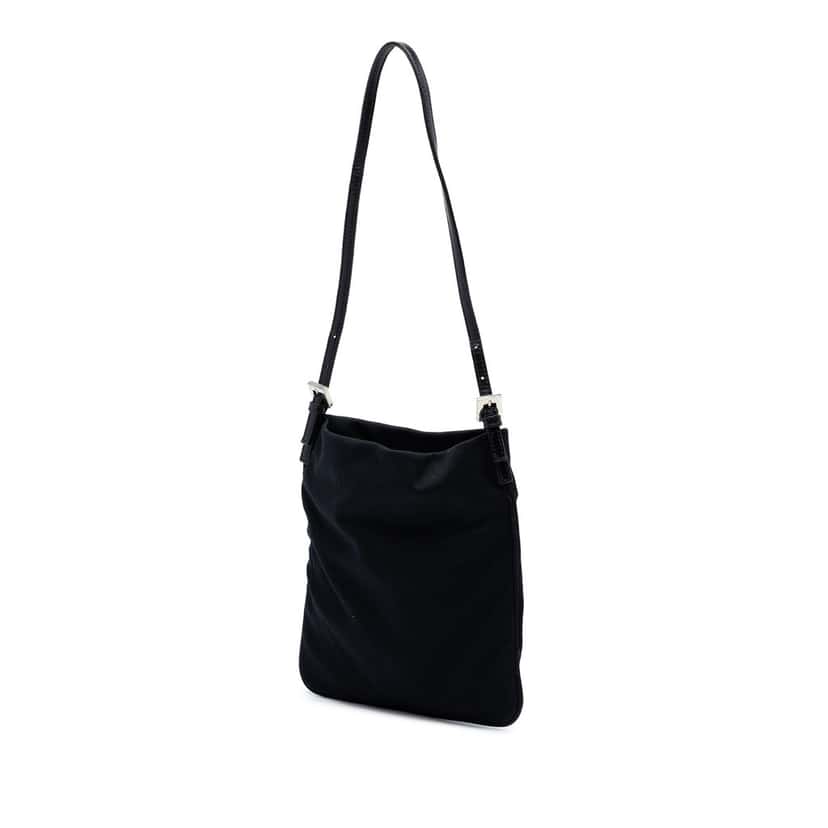 Fendi Neoprene FF Shoulder Bag Black Very good condition - Back View