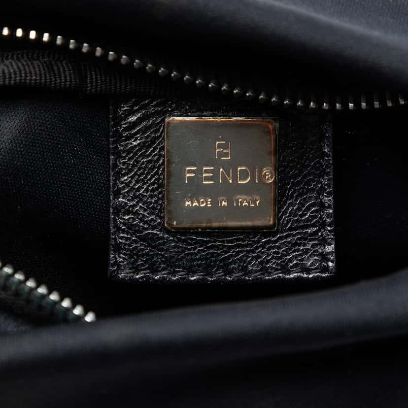 Fendi Neoprene FF Shoulder Bag Black Very good condition - Box View