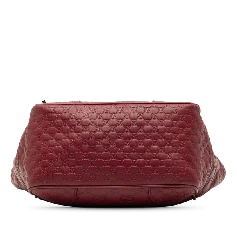 Gucci Small Guccissima Bree Satchel Red Leather Very good condition - Inside View