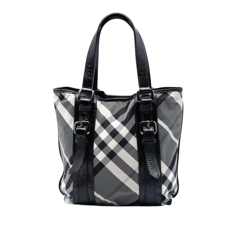 Burberry Small Beat Check Nylon Victoria Tote Other Very good condition - Front View