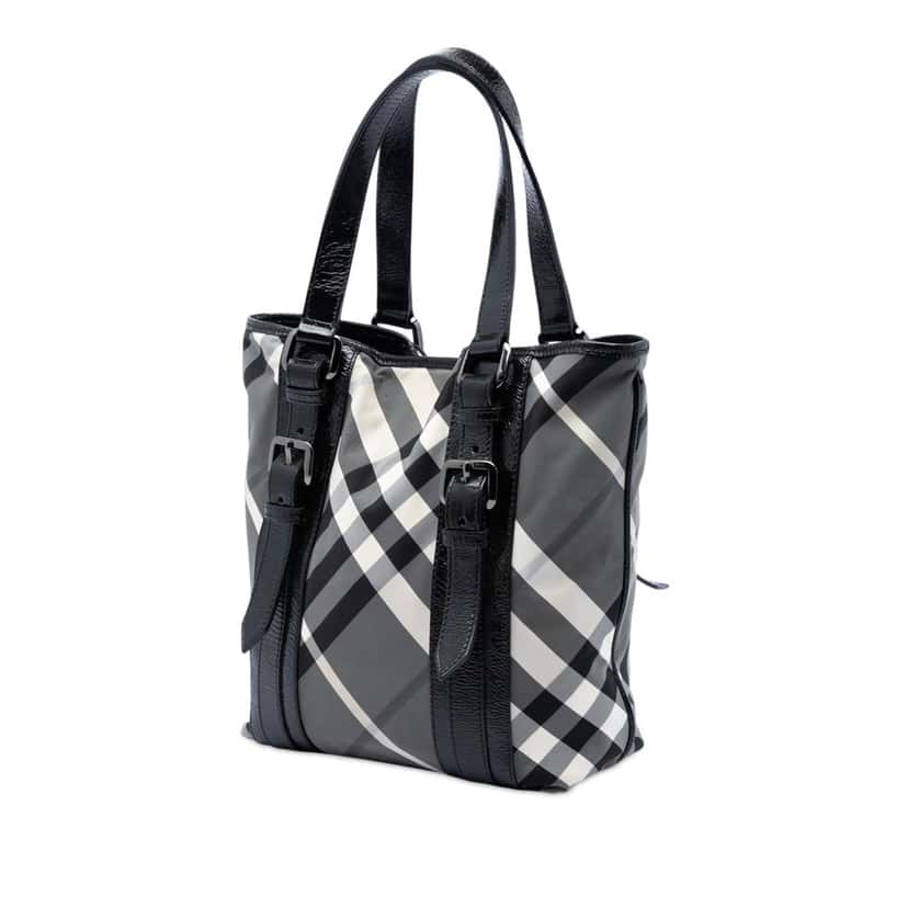 Burberry Small Beat Check Nylon Victoria Tote Other Very good condition - Back View