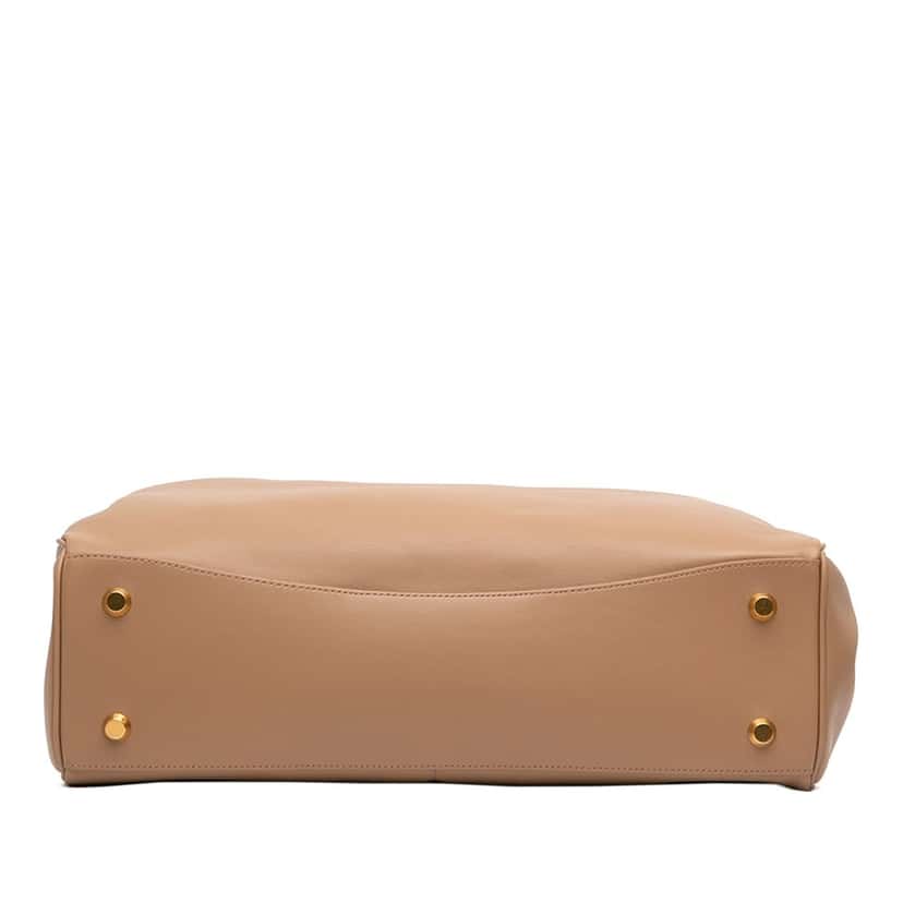 Balenciaga Large Smooth Calfskin Rodeo Satchel Beige Leather Very good condition - Inside View