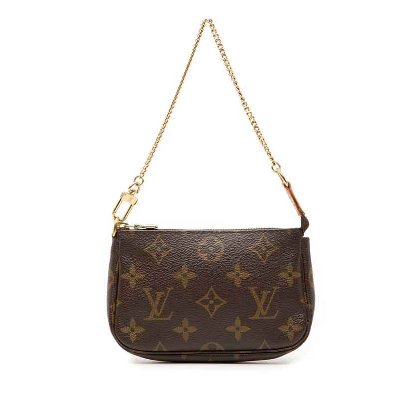 Louis Vuitton Monogram Mini Pochette Accessoires Brown Very good condition - Front View