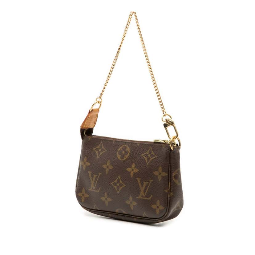 Louis Vuitton Monogram Mini Pochette Accessoires Brown Very good condition - Back View