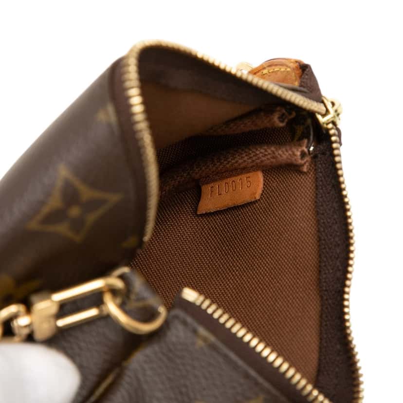 Louis Vuitton Monogram Mini Pochette Accessoires Brown Very good condition - Box View