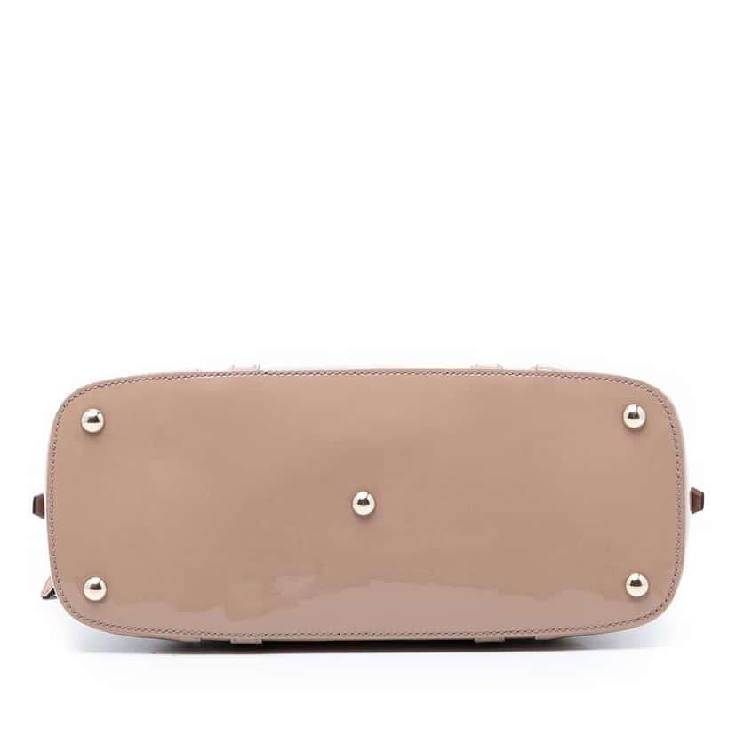 Gucci Small Microguccissima Patent Nice Satchel Beige Leather Very good condition - Inside View