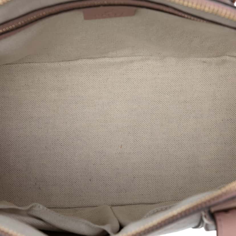 Gucci Small Microguccissima Patent Nice Satchel Beige Leather Very good condition - Model View