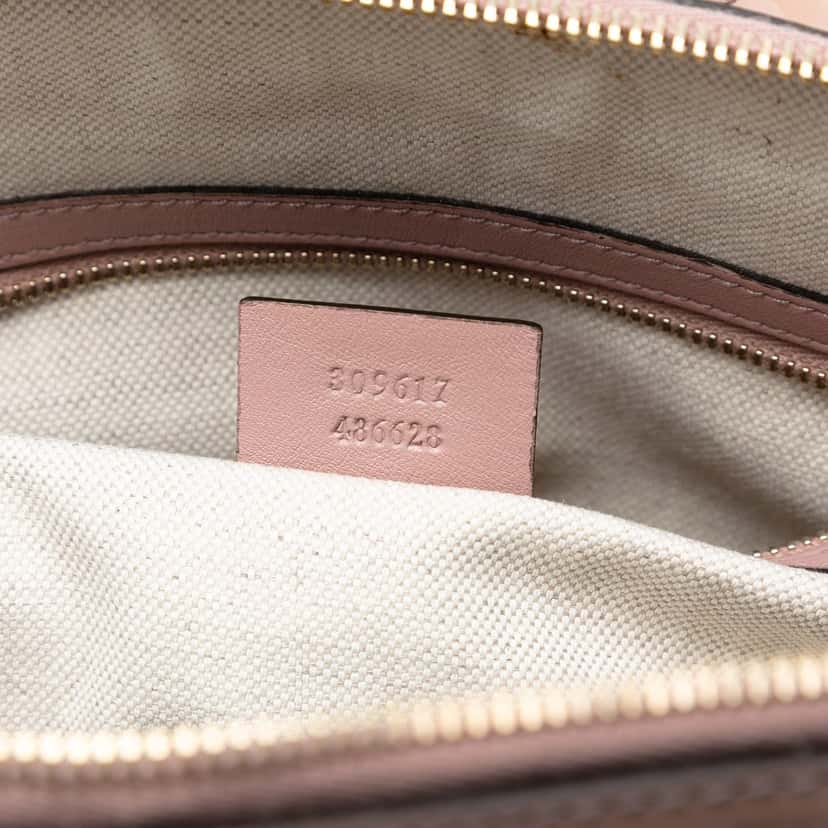 Gucci Small Microguccissima Patent Nice Satchel Beige Leather Very good condition - Box View