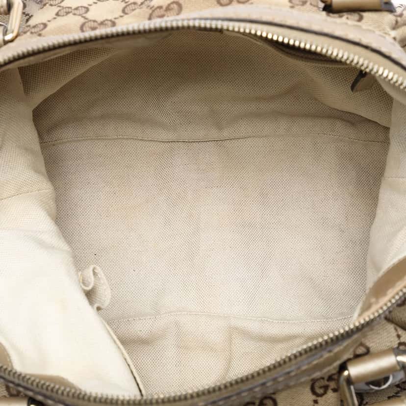 Gucci GG Canvas Sukey Satchel Beige Very good condition - Model View