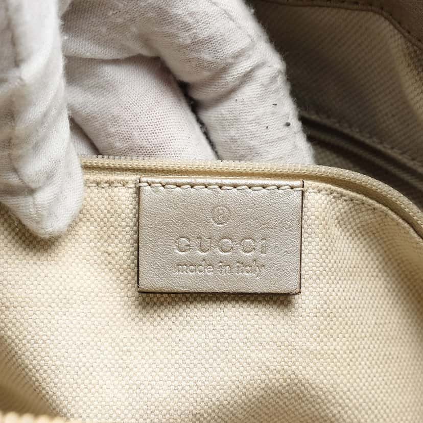 Gucci GG Canvas Sukey Satchel Beige Very good condition - Box View
