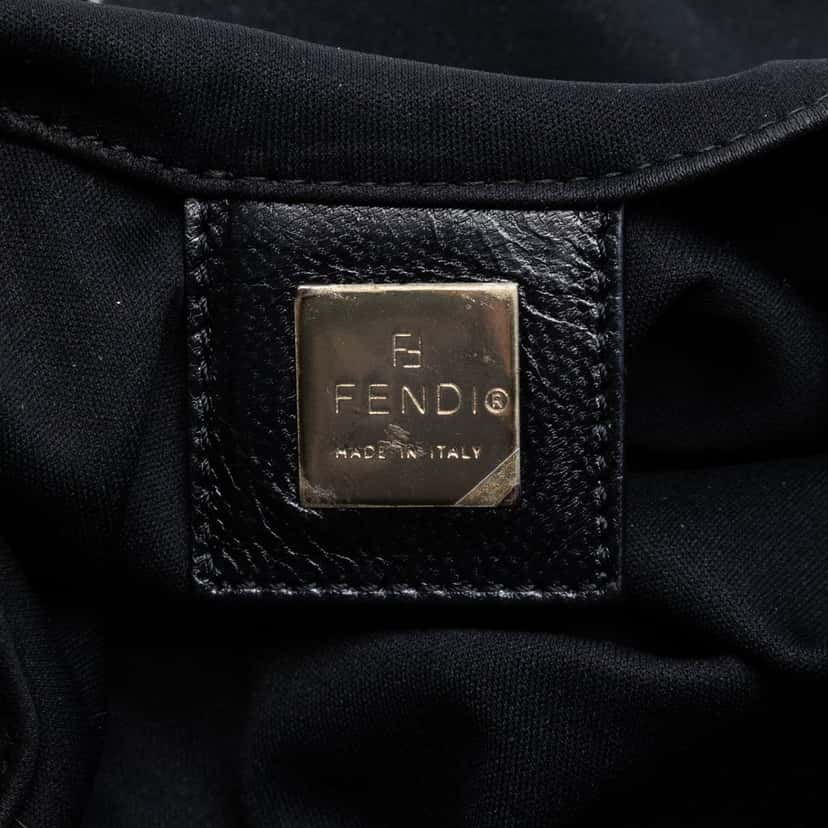 Fendi Nylon Tote Black Very good condition - Box View