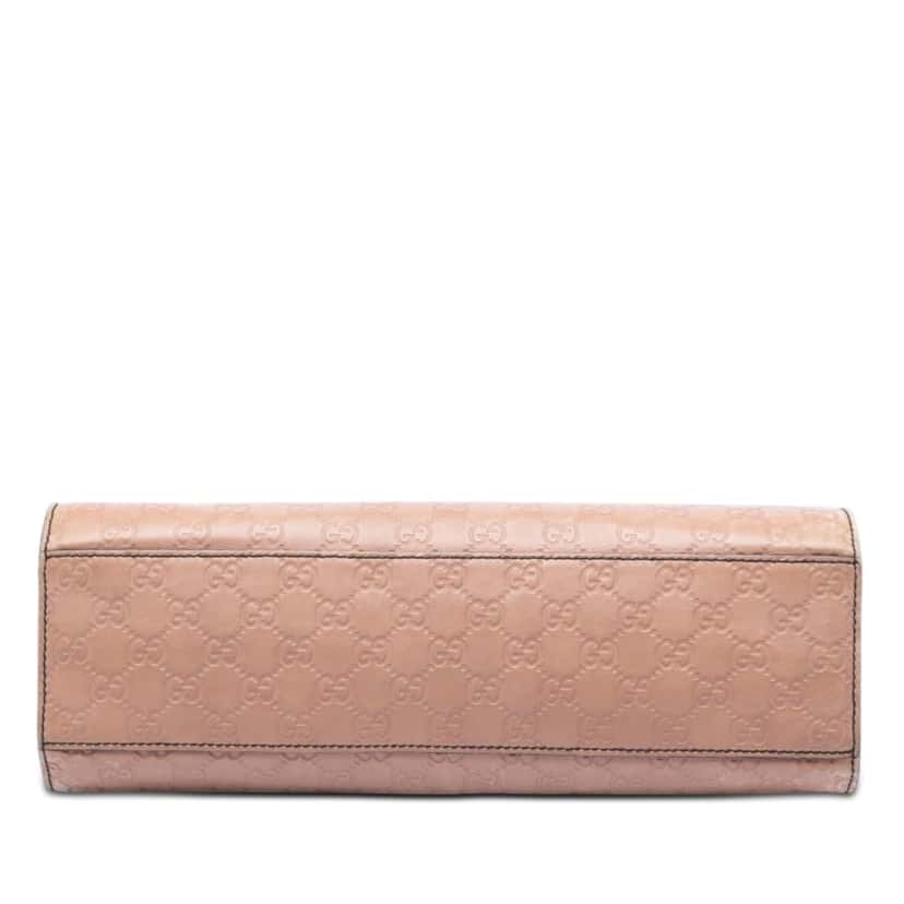 Gucci Large Guccissima Emily Shoulder Bag Brown Leather Very good condition - Inside View