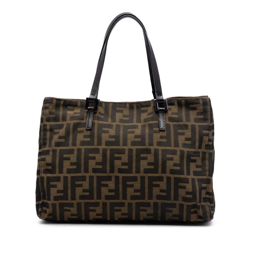Fendi Zucca Canvas Tote Brown Very good condition - Front View