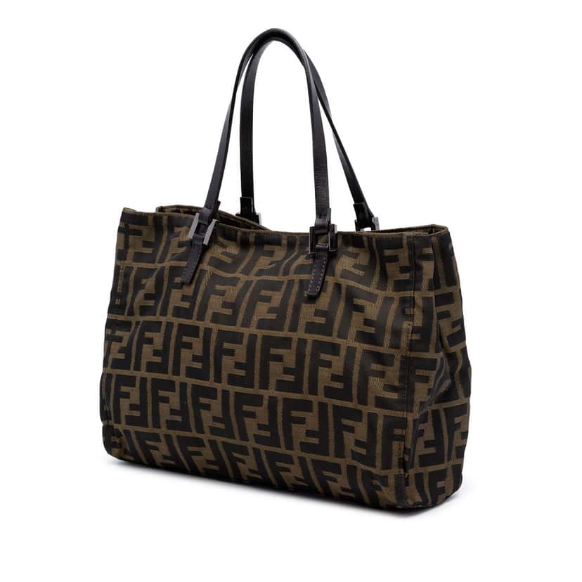 Fendi Zucca Canvas Tote Brown Very good condition - Back View