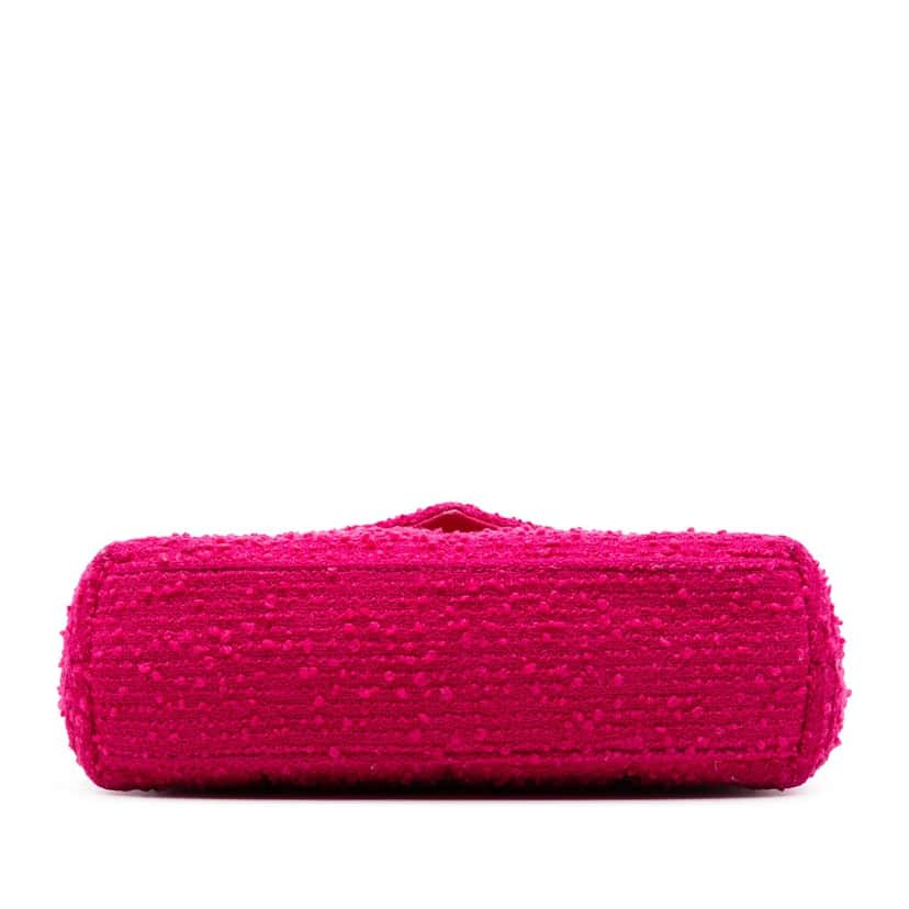 Saint Laurent Toy Matelasse Boucle Tweed Monogram LouLou Puffer Crossbody Pink Very good condition - Inside View