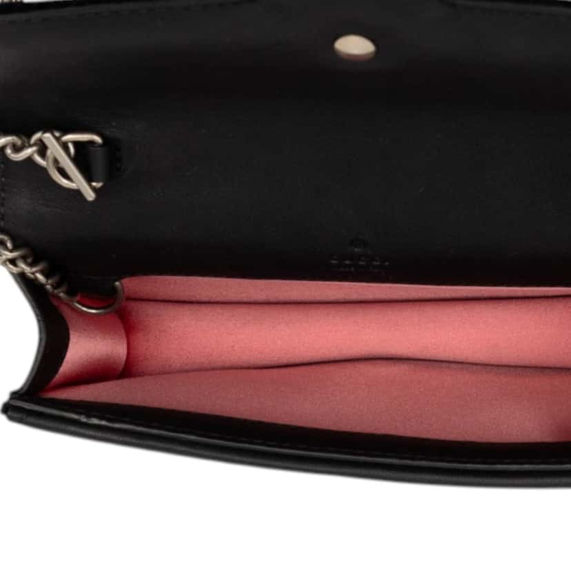 Gucci Mini Crystal Embellished Velvet Dionysus Crossbody Black Very good condition - Model View